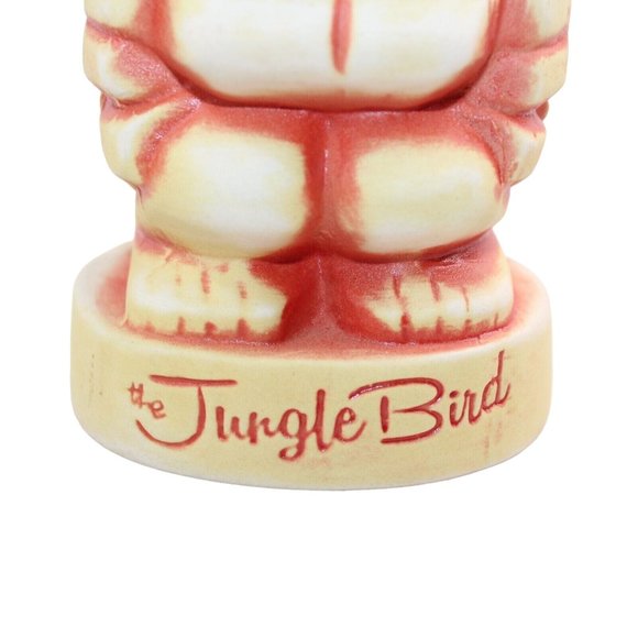 The Jungle Bird Sacramento CA Tiki Mug Coral Orange Second Edition Matte Finish - Picture 5 of 10